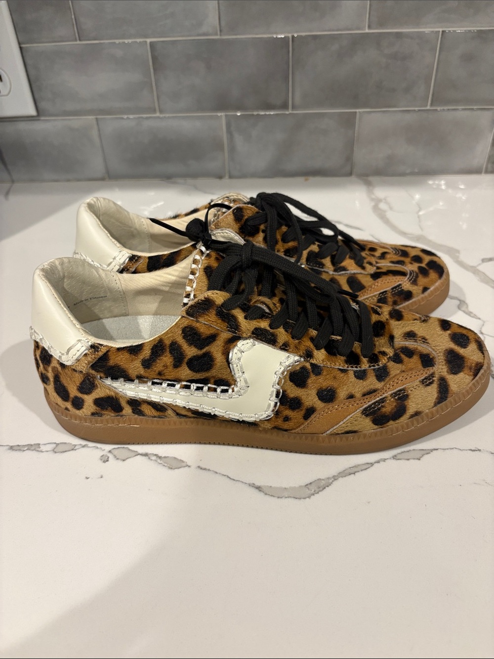 Dolce Vita Notice Stitch Calf Hair Sneakers
